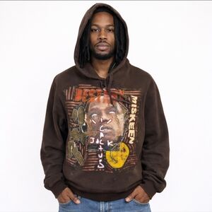 PHNTM Travis Scott Cactus Jack Thrashed crop fleece hoodie dope graphics Unisex